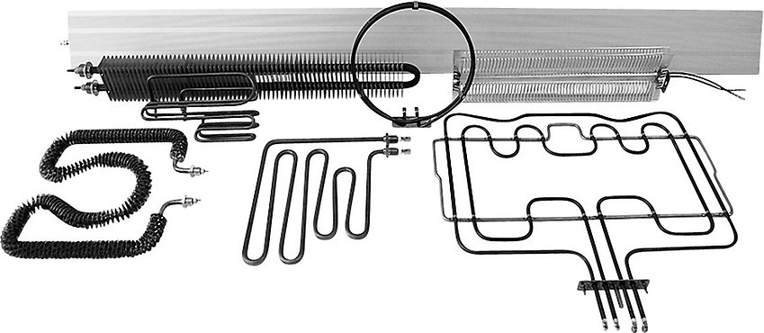 Tubular air heating elements